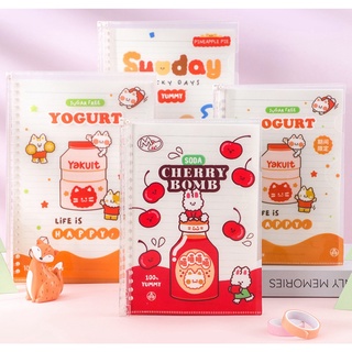 Bìa sổ còng binder size A5/B5 nhựa trong PEPSI CUTE series