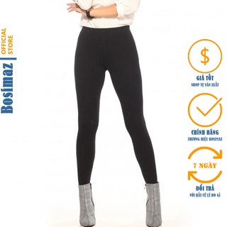 Quần Legging Nữ Bosimaz MS011 dài không túi màu đen cao cấp, thun co giãn 4 chiều, vải đẹp dày, thoáng mát không xù lông