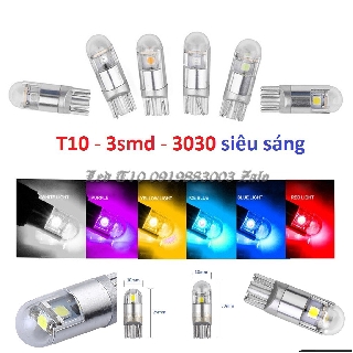 1 bóng led T10 demi xi nhan OSRAM 3 chip 3030 siêu sáng