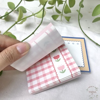 Giấy note ba tầng họa tiết siêu cute dễ thương dùng để ghi chú công việc, lên kế hoạch, check list, học từ vựng