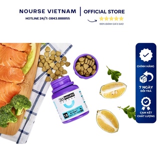 [Mã 55FMCGSALE1 giảm 10% tối đa 40K đơn 250K] Vitamin Nourse 18 cho mèo cung cấp Taurine tốt cho mắt và tim mạch (200v)