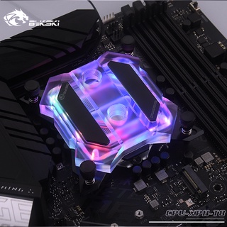 Đế tản nhiệt Block CPU Bykski CPU-XPH-T8. SK 115x, 1200, 1700