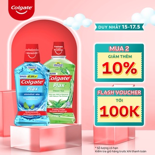 [Mã FMCGCO5 giảm 8% đơn 250K] Nước súc miệng Colgate kháng 99% vi khuẩn Plax 500ml/chai