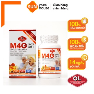 Viên Uống Bổ Sung Vitamin M4G Multi Vitamin For 50+ Cho Người Trên 50 Tuổi Olympian Labs Hộp 30 Viên