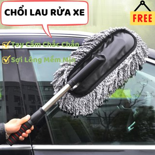 Chổi nano lau rửa xe ô tô chuyên dụng, cán kéo dài tiện lợi C01 TIME HOME