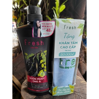 (650g) - Dầu gội Fresh Bồ kết và dầu hạt chia tặng kèm khăn số lượng có hạn