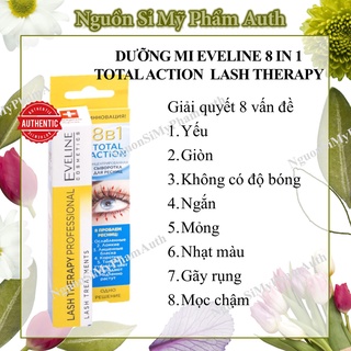 DƯỠNG MI EVELINE 8 IN 1 TOTAL ACTION LASH THERAPY LÀM DÀY VÀ DÀI MI