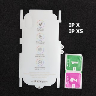 Dán chống xước PPF mặt lưng full viền Iphone X - Iphone XS