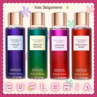 [🇺🇸Bill Mỹ] Eufloria Limited | Xịt thơm body mist Victoria Secret | Violet Lily | Orchid Santal | Jasmine Cassis | Rose