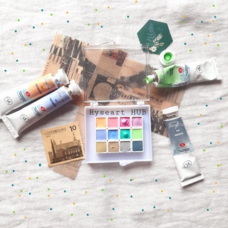 BỘ MÀU NƯỚC WHITE NIGHTS PASTEL 12 MÀU MỚI