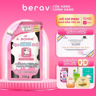 Muối Tắm SỮA BÒ Spa A Bonne Thái Lan Tẩy Tế Bào Chết, Làm Mềm Da 350g (Có Vòi)