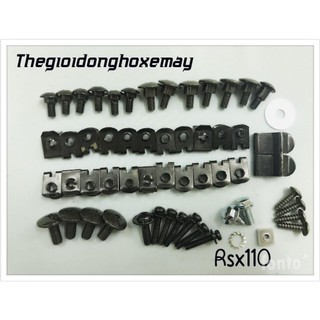 Bộ ốc vỏ nhựa xe máy rsx110, s110