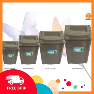 Thùng rác nắp lật 2 chiều cao cấp Việt Nhật đủ size GDTA
