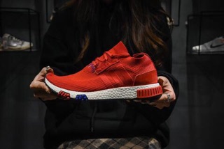 GIÀY THỂ THAO NAM NỮ NMD RACER PRIMEKNIT ASH FULL RED MEN'S AND WOMEN'S FASHIONS