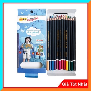 Bút Chì Màu Colokit CPC-C06 (12màu/Hộp) - Chì Gỗ Cao Cấp, Thân Bằng Gỗ Tự Nhiên,Hoàn Toàn Không Chất Độc Hại