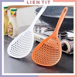 Muôi thủng ăn lẩu, vớt mỳ rau củ quả, muôi múc canh cỡ lớn, cán dài tiện lợi