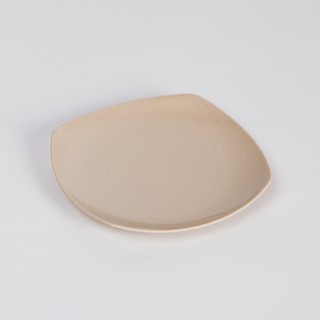 Dĩa vuông size 20.3 cm (DV06) nhựa Melamine màu nâu