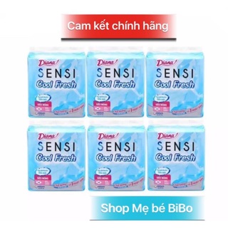 Combo 6 gói Băng vệ sinh Diana Sensi Cool siêu mỏng cánh