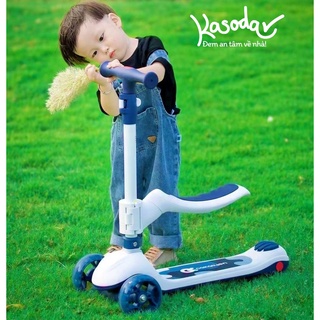 Xe scooter ba bánh có yên ngồi tháo rời cho bé từ 1 đến 12 tuổi siêu an toàn xe chòi chân Cakalyen