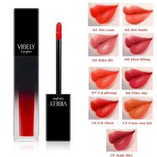 Son môi VIBELY cao cấp, son kem-Hàng nội địa trung