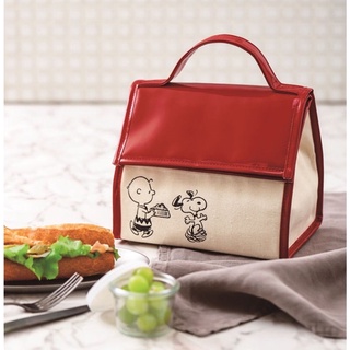 Túi Đựng Hộp Cơm Giữ Nhiệt Dày Dặn In Hình Snoopy phong cách Nhật bản