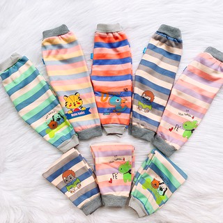 Quần dài nỉ bông vàng cho bé 5-16kg chất dày đẹp co giãn có bo thun ở lưng và ống quần giữ ấm tốt BBShine – QVN008