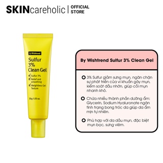 Gel Giảm Mụn Sưng By Wishtrend Sulfur 3% Clean Gel