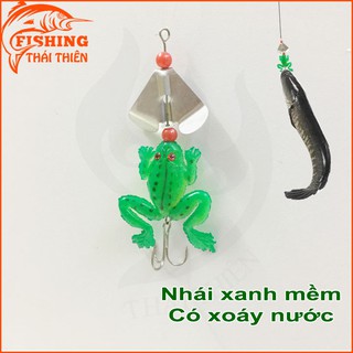 Mồi giả nhái xanh có xoáy nước