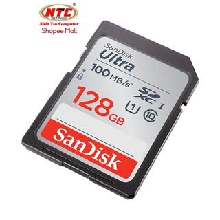 Thẻ nhớ Máy Ảnh SDXC SanDisk Ultra 667x 128GB UHS-I 100MB/s (Xám)