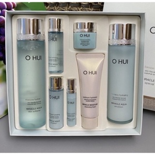 set dưỡng da Ohui aqua cấp nước kiềm dầu căng bóng da chống lão hoá