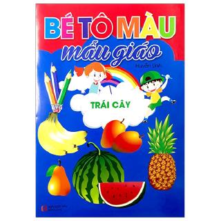 Sách - Trái Cây - Bé Tô Màu Mẫu Giáo
