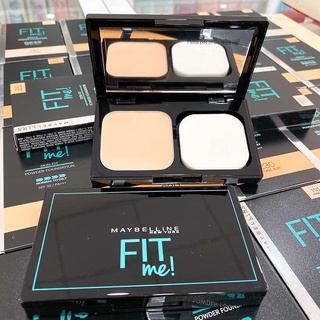 Phấn Nền Kiềm Dầu Chống Nắng Tiệp Mọi Tông Da SPF 32 PA+++ Fit Me Skin-Fit Powder Foundation Maybelline New York 9g