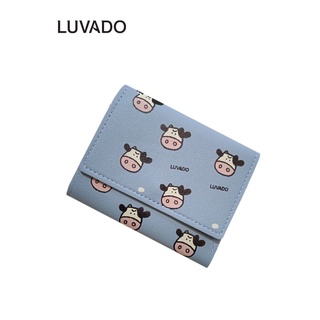 Ví nữ ngắn đẹp cầm tay mini LUVADO nhỏ gọn bỏ túi nhiều ngăn dễ thương VD516