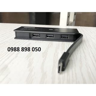 hub chuyển đổi usb type-c sang VGA + 3 CỔNG USB3.0 HUB chính hãng lenvo