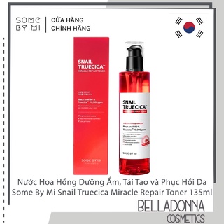 [CHÍNH HÃNG] Nước Hoa Hồng Dưỡng Ẩm, Tái Tạo và Phục Hồi Da Some By Mi Snail Truecica Miracle Repair Toner 135ml