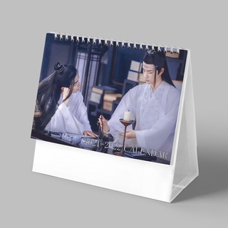 (2021-2022) Lịch để bàn Lịch Trần Tình Lệnh Tiêu Chiến Vương Nhất Bác chữ nhật in ảnh đẹp Lam Vong Cơ Ngụy Vô Tiện