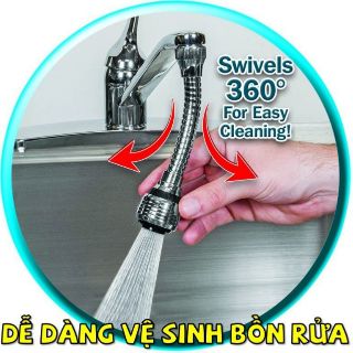 Vòi Xoay 360 Độ- Vòi Nối Tăng Áp