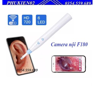 Camera nội soi tai mũi họng kết nối wifi độ phân giải HD F180 - Camera nội soi wifi cho điện thoại