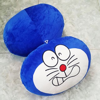 GỐI ÔM DOREMON TRÒN (35 x 50 CM) G27 (XANH DƯƠNG)