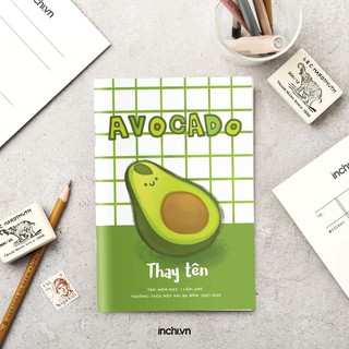5 MẪU VỞ Ô LY BÌA IN TÊN VÀ HÌNH QUẢ BƠ ĐÁNG YÊU THEO YÊU CẦU 80 TRANG CHẤT LƯỢNG CAO CHO BÉ ĐI HỌC...