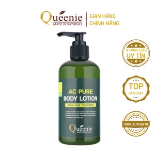 Sữa dưỡng thể thảo dược Queenie AC Pure trắng da mịn màng cấp ẩm chuyên sâu Body Lotion Hàn Quốc Chính Hãng 250ml