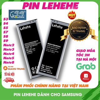 Pin lehehe chính hãng dành cho samsung galaxy s3,s4,s5,note2,note3,note4,note5,bảo hành 6 tháng