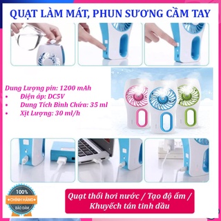 Quạt làm mát, phun sương cầm tay mini iEGrow Mini Cooling Replenishment Fan- Bảo hành uy tín 1 đổi 1
