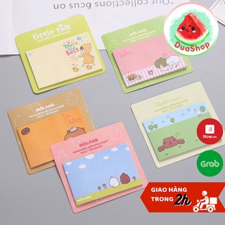 Giấy Note Ghi Chú Hình Chữ Nhật - Giấy Note Hoạt Hình Nhiều Mẫu Đáng Yêu Trang Trí Sổ Duashop