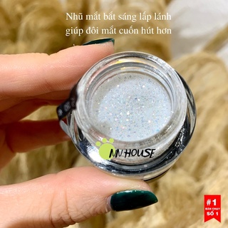 Nhũ mắt kim tuyến 3CE Eye Switch Pot Double Note, nhũ bắt sáng body và mắt lấp lánh - trang điểm mắt long lanh NN HOUSE