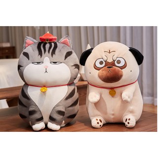 Gấu bông mèo hoàng thượng chó nô tài G35B8 bò bông dễ thương 10 20 35 cm