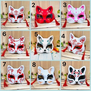Mặt nạ cosplay hoá trang nửa mặt mặt ảnh cáo nửa mặt