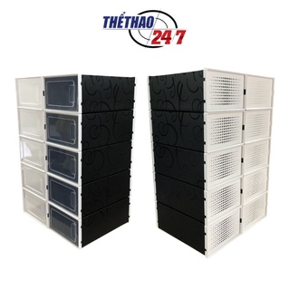 Combo 10 Hộp Đựng Giày Nhựa Cứng Trong Suốt Nắp Bằng Nhựa Cứng Chịu Lực