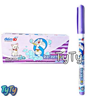 Hộp 10 Bút Dạ Kim Tím Sạch FL-08