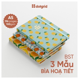 Sổ tay bujo Fruit Holic A5 handmade giấy 100GSM (Chấm/Caro/Kẻ ngang/Trơn)